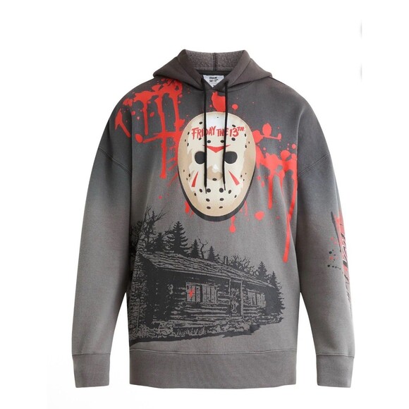 Friday the 13th Men's Graphic Print Fleece Hoodie Size Large - Picture 11 of 11